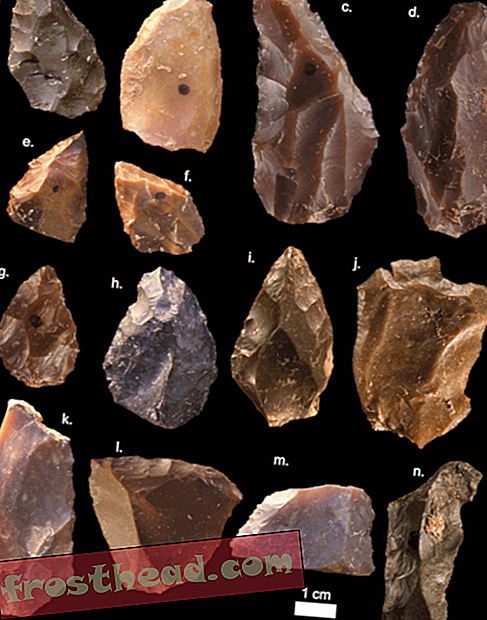 Ορισμένα από τα πέτρινα εργαλεία μέσης πέτρινης ηλικίας του Jebel Irhoud (Μαρόκο)