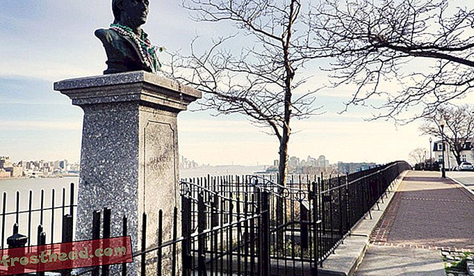 Mesto dvoboja Aaron Burr-Alexander Hamilton v Weehawknu, NJ