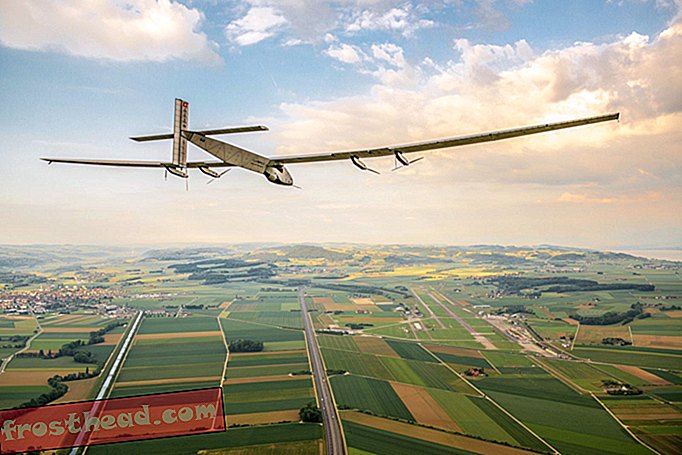 Este avión alimentado por energía solar está actualmente dando vueltas al mundo
