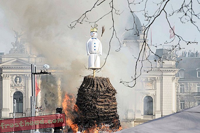 In der Schweiz hilft ein explodierender Schneemann, den Frühling vorherzusagen