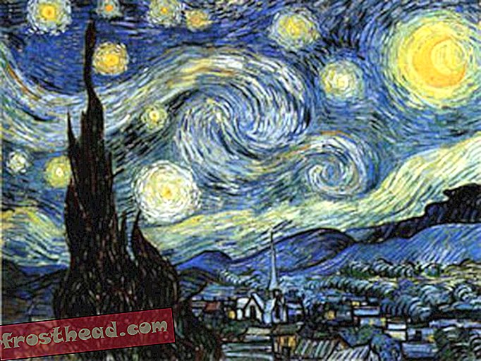 Светло петно ​​в звездната нощ на Ван Гог