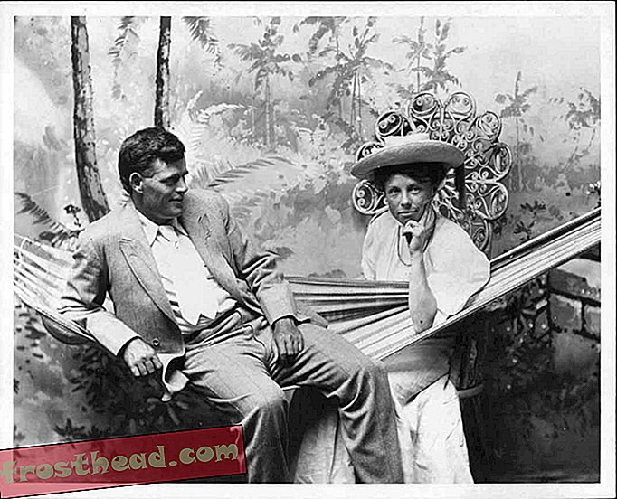 Jack London en zijn tweede vrouw Charmian