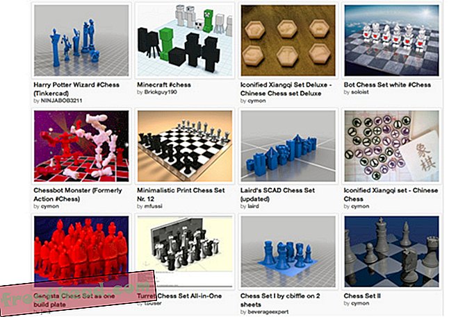 3D printed chess sets