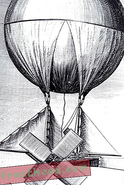 The Aeronautic Chariot designet av Richard Crosbie (ca. 1780)
