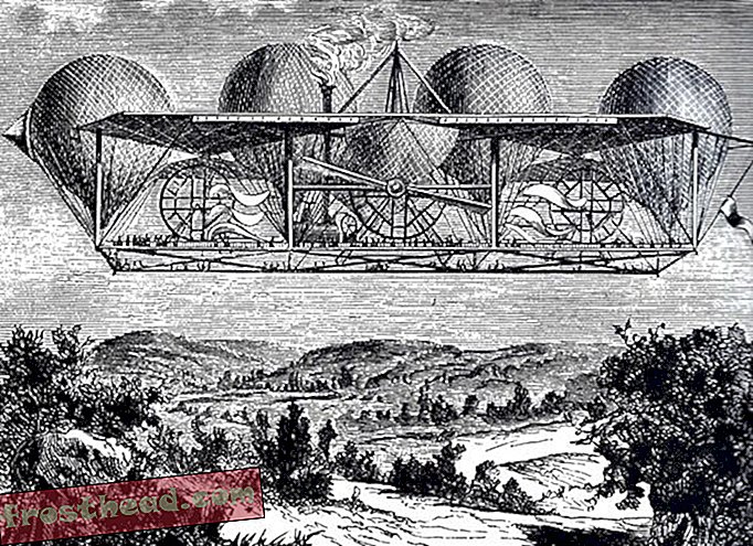 La nave aérea de Monsier Petin (circa 1850)