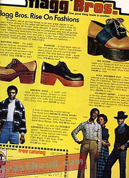 Iklan untuk sepatu Flagg Bros., 1970-an