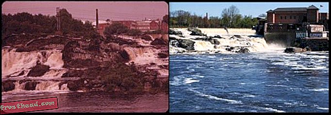Great Falls του ποταμού Androscoggin του Μέιν