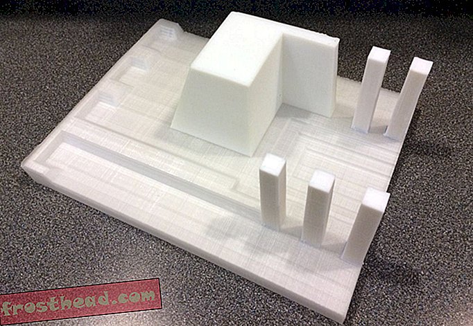 Cetakan parsial 3D dicetak menggunakan Acrylonitrile Butadience Styrene (ABS) (gambar milik FSC)