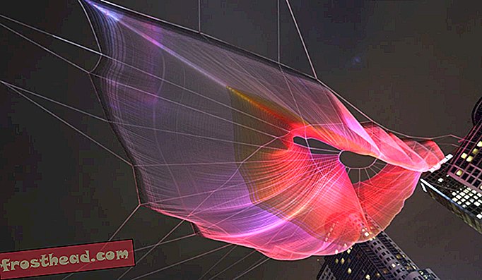 articles, arts et culture, art et artistes, innovation, technologie, sciences, notre planète - Une sculpture aérienne massive est soulevée au centre-ville de Vancouver