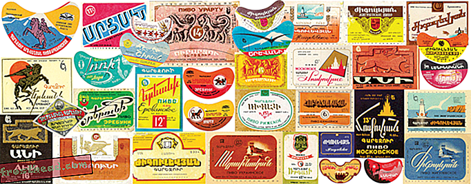 En samling av sovjetiske og før-sovjetiske armenske ølmerker
