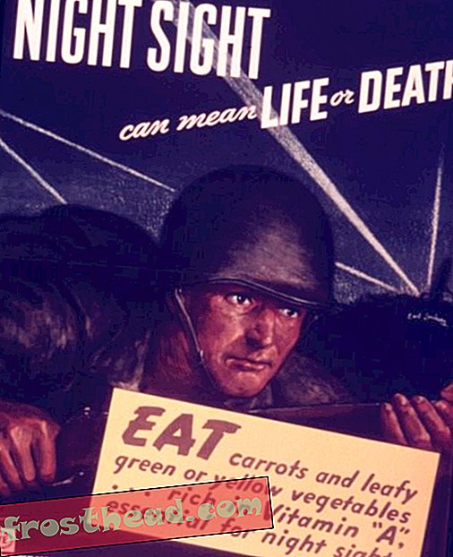 Пропагандистская кампания Второй мировой войны популяризировала миф о том, что морковь помогает вам видеть в темноте
