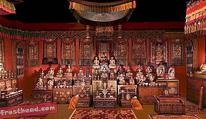 חדר המקדש הבודהיסטי הטיבטי מאוסף אליס ס. קנדל, פרט
