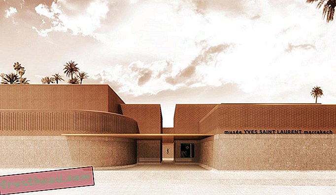 Le futur musée Yves Saint Laurent à Marrakech.
