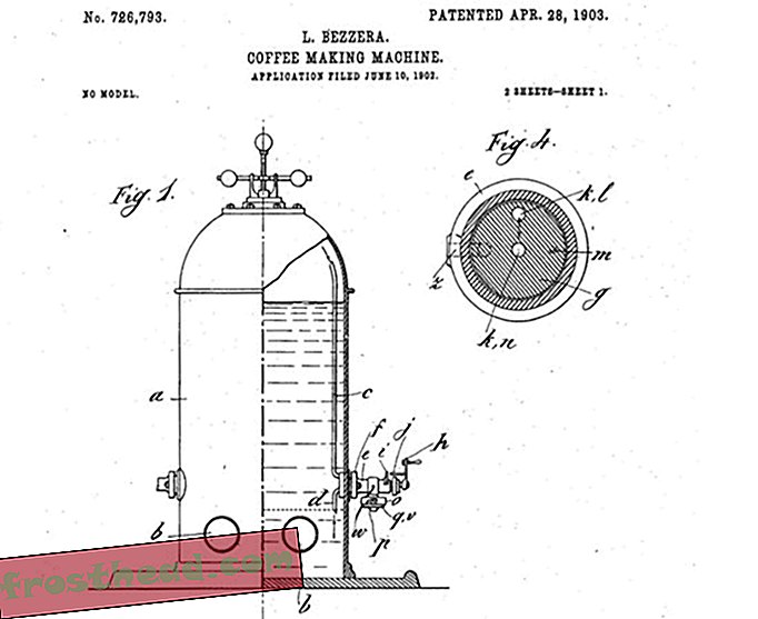 Bezzera espressomasina patent