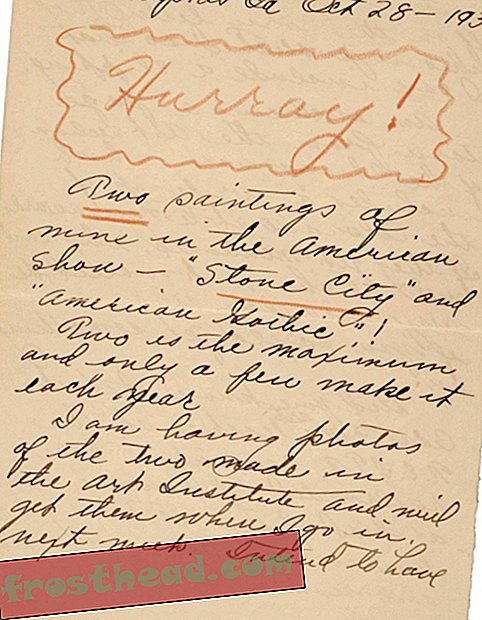 Grant Wood Wood pismo, 1930