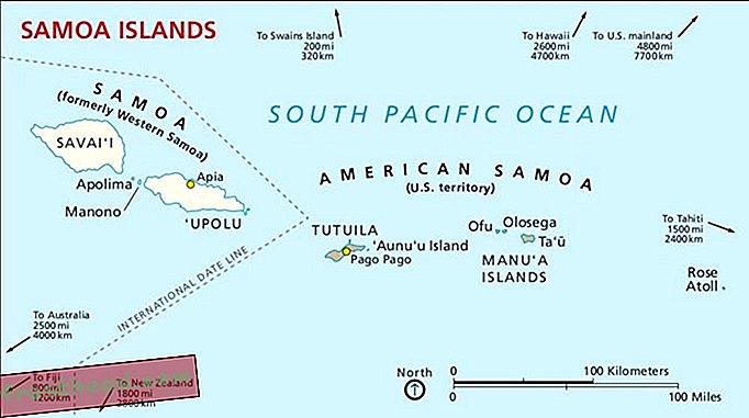 Samoa americane è un territorio degli Stati Uniti che copre sette isole nel Sud Pacifico.