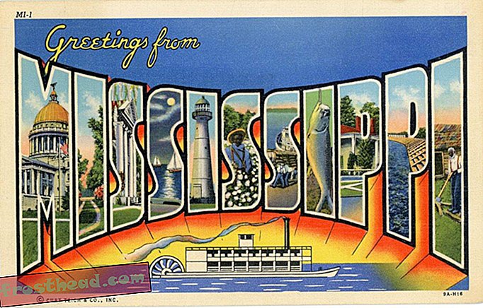 Carte poștală a Mississippi