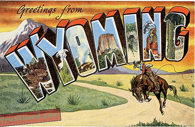 Carte poștală Wyoming