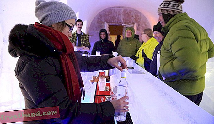 Návštěvníci festivalu si užijí ledový bar.