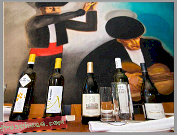 Ribeiro wines at Jaleo, courtesy Deussen Communications.