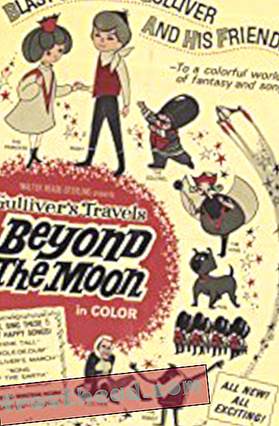 Pelukis teater untuk penyebaran US 1966 Gulliver's Travels Beyond the Moon