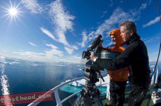 MacGillivray et directeur de la photographie à Ohlund en Norvège lors de la réalisation de To the Arctic 3D
