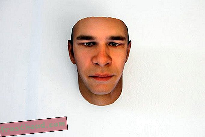 El artista creó este retrato basado en el ADN de la goma de mascar.