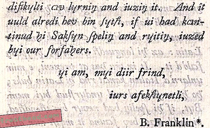 Крај Франклиновог писма Стевенсону
