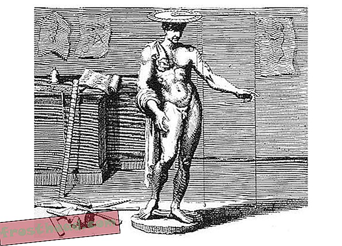 Gambar finitorium Alberti, seperti yang dijelaskan dalam risalahnya De Statua