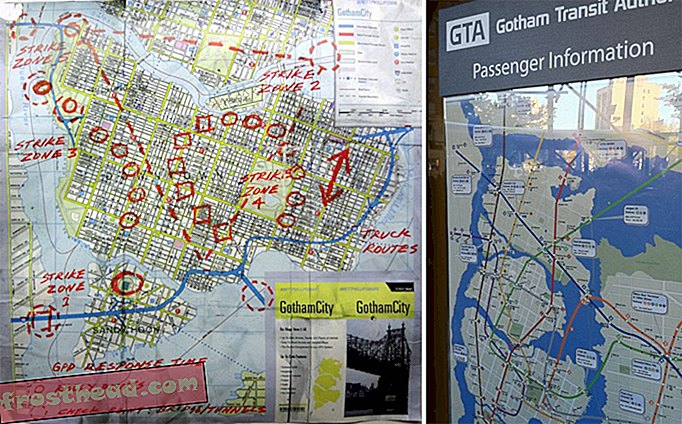 Miasto Gotham w postaci materiałów promocyjnych do Mrocznego rycerza Christophera Nolana (2012)
