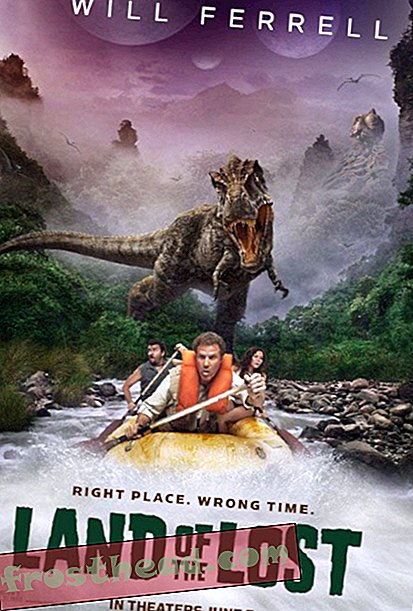 članci, blogovi, praćenje dinosaura, znanost, dinosauri - Zemlja izgubljenih povratka: Will Ferrell, Dinosauri i Sleestaks!
