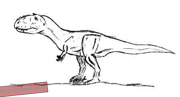 Kako nacrtati tiranozaur