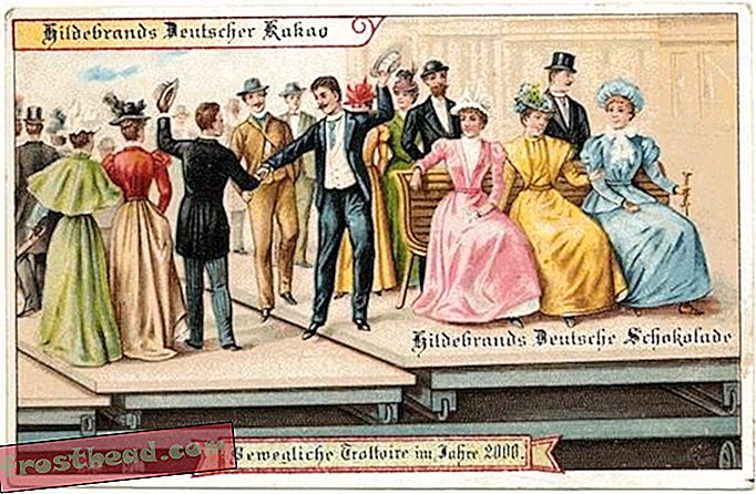 Saksalaisen suklaayhtiön vuoden 2000 liikkuva jalkakäytävä (1900)