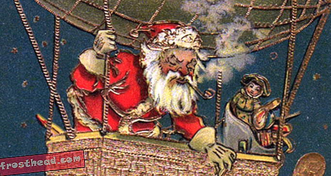 Деда Мраз гради летећу машину