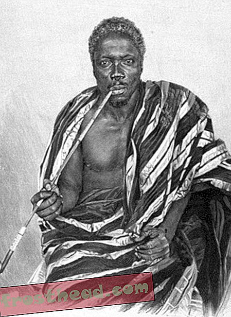Béhanzin, a független Dahomey utolsó királya.