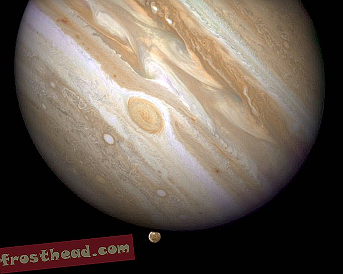 статии, блогове, изненадваща наука, наука, космос - Снимка на седмицата - Юпитер и Ганимед