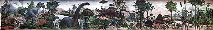 Peinture murale de l'âge des reptiles