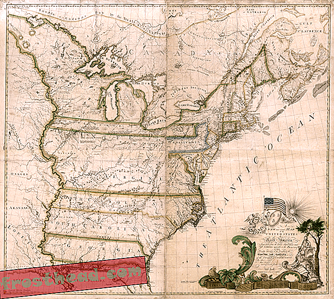 लेख, इतिहास, हमें इतिहास, पत्रिका - 1784 के अमेरिका में भी, किसी को प्रभावित किए बिना नक्शा बनाना असंभव था