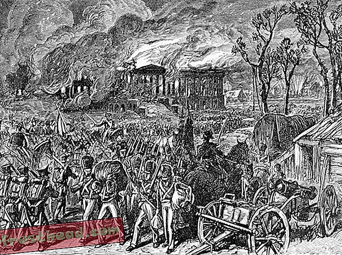 1814 में डीसी के जलने में सोले अमेरिकी मारे गए जॉर्ज वॉशिंगटन से संबंधित था