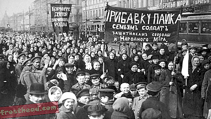 De Russische Revolutie in Rusland werd in maart geleid door vrouwen