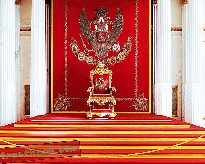 Tron af Nicholas II, i Skt. Petersborg