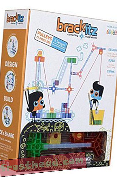 Preview thumbnail for 'Brackitz Pulleys 77 PIece Set Educational Construction Set - Learning Toys & Building Blocks for Kids