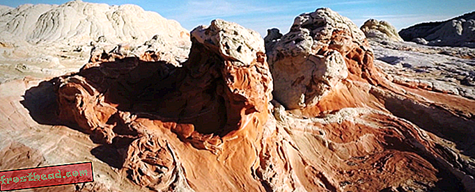 Το όμορφο βίντεο Drone αιχμαλωτίζει σπάνια την περιοχή των βράχων Vermilion Cliffs της Αριζόνα