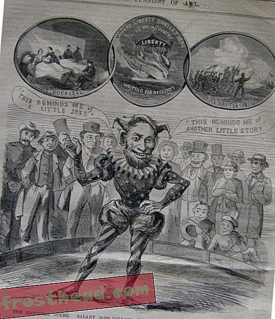 Карикатура на Линкольна в роли «Национального Джокера».