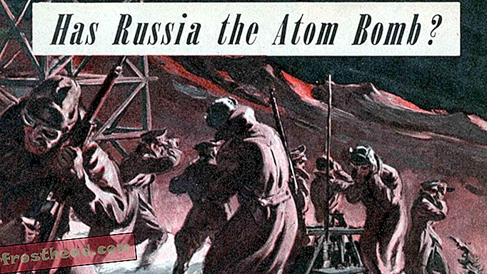 1948. aasta väljaandes Mechanix Illustrated on elavalt püütud ameeriklaste hirme Nõukogude tuumaprogrammi pärast.