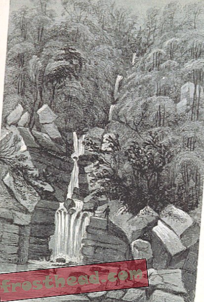 Vodopad u Sarawaku. Hugh Low, 'Sarawak; njegovi stanovnici i produkcije; bilješke tijekom boravka u toj zemlji s Rajah Brooke. '