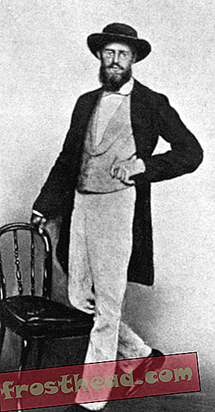 Portret Alfreda Russela Wallacea snimljen u Singapuru 1862. godine.