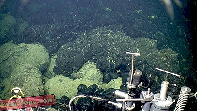 Coulées de lave sous-marine
