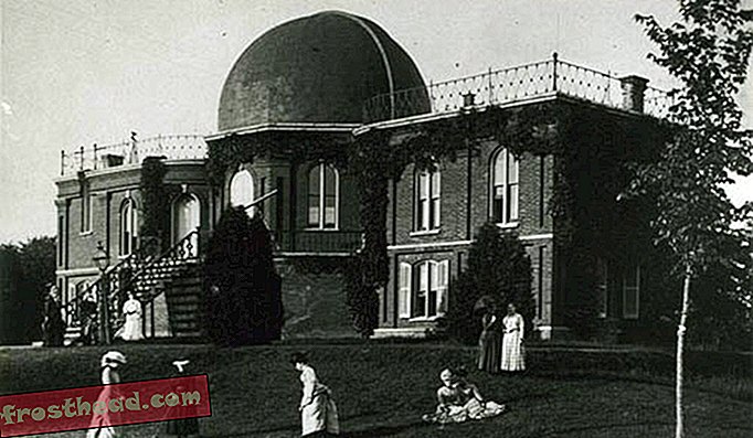 Valokuva vanhasta observatoriosta Maria Mitchellin päivän aikana vuonna 1879.