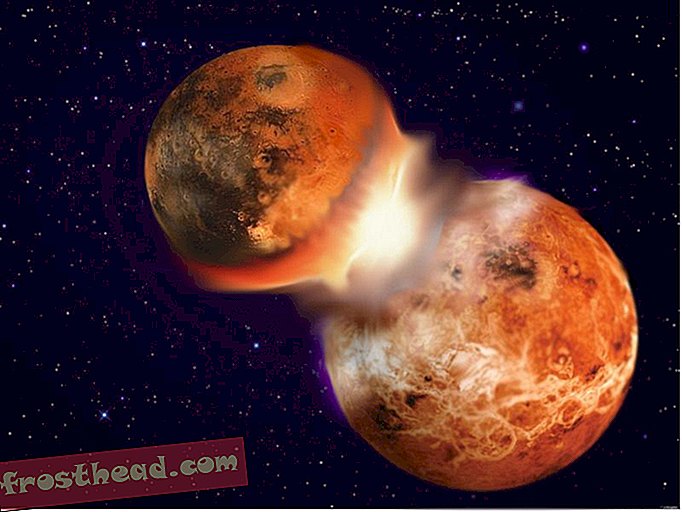 artículos, ciencia, espacio - La luna se formó en un choque entre la Tierra y un gemelo cercano